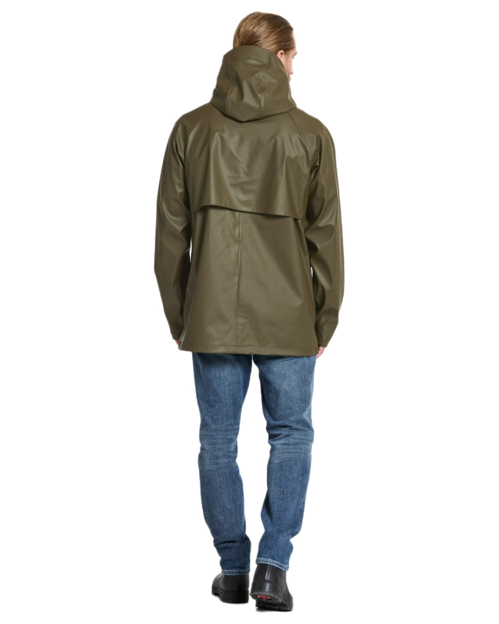 Fog Green coloured Didriksons Mens Darwin Jacket on white background 