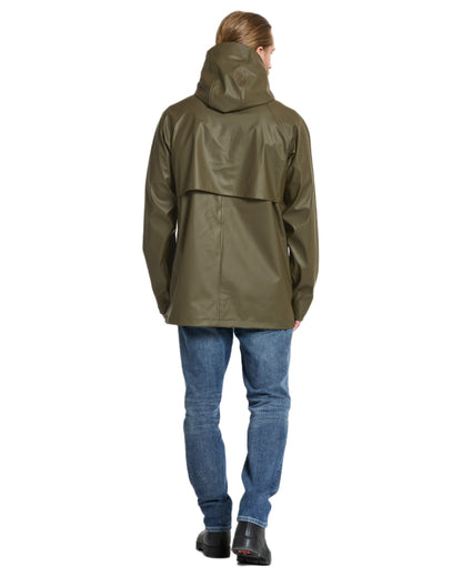 Fog Green coloured Didriksons Mens Darwin Jacket on white background 