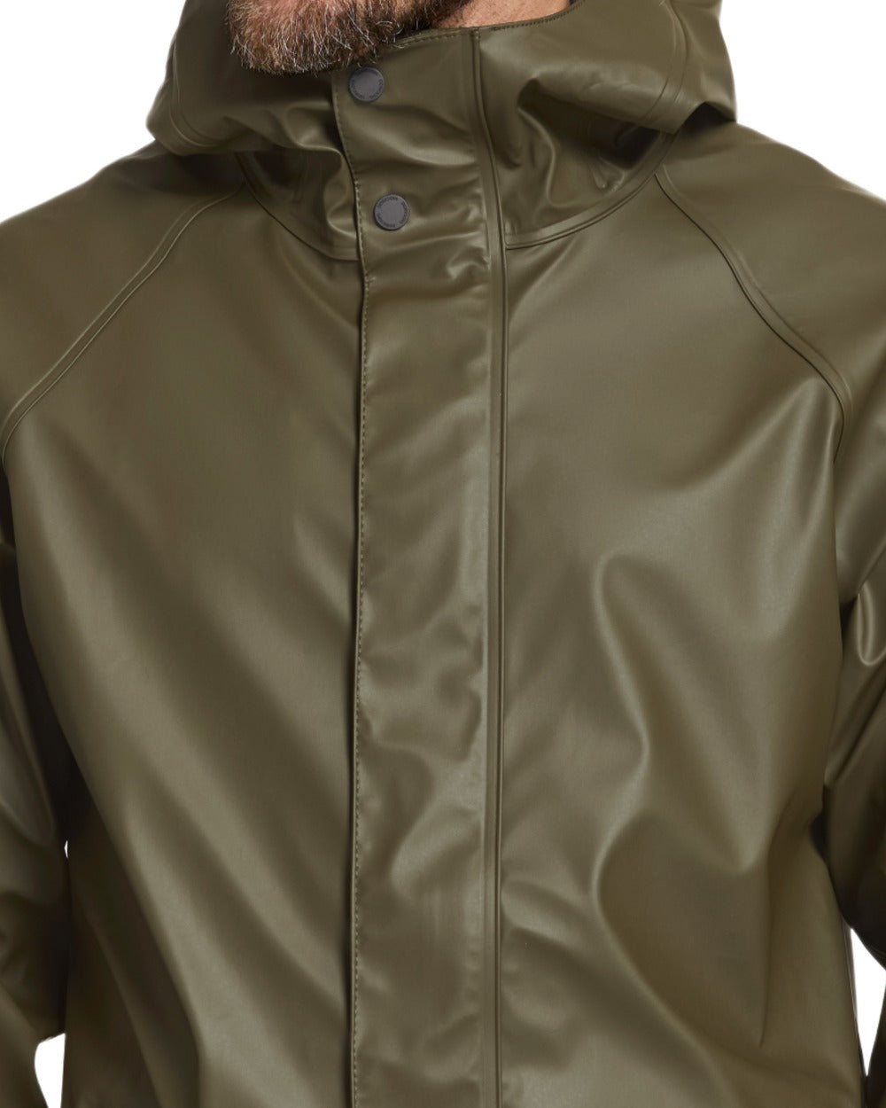 Fog Green coloured Didriksons Mens Darwin Jacket on white background 