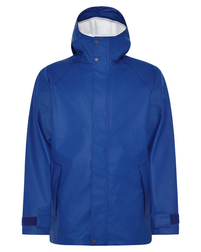 Ultramarine coloured Didriksons Mens Darwin Jacket on white background 