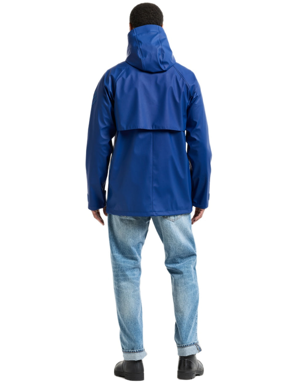 Ultramarine coloured Didriksons Mens Darwin Jacket on white background 