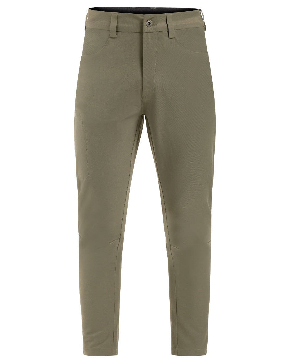 Fog Green coloured Didriksons Mens Dennis Pants on white background 
