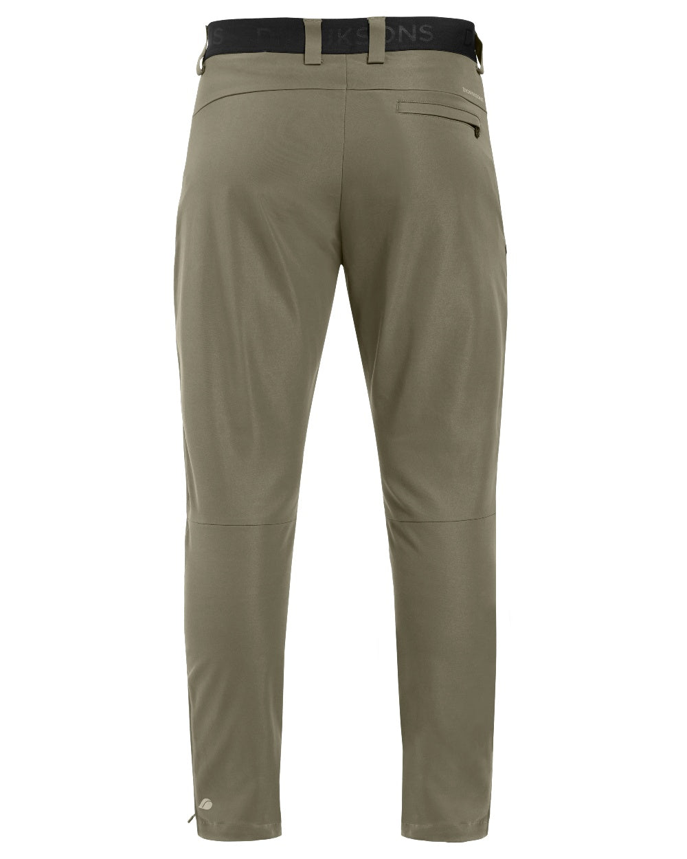 Fog Green coloured Didriksons Mens Dennis Pants on white background 