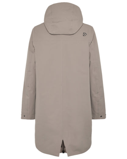 Ash Brown Coloured Didriksons Mens Falke Parka on white background 