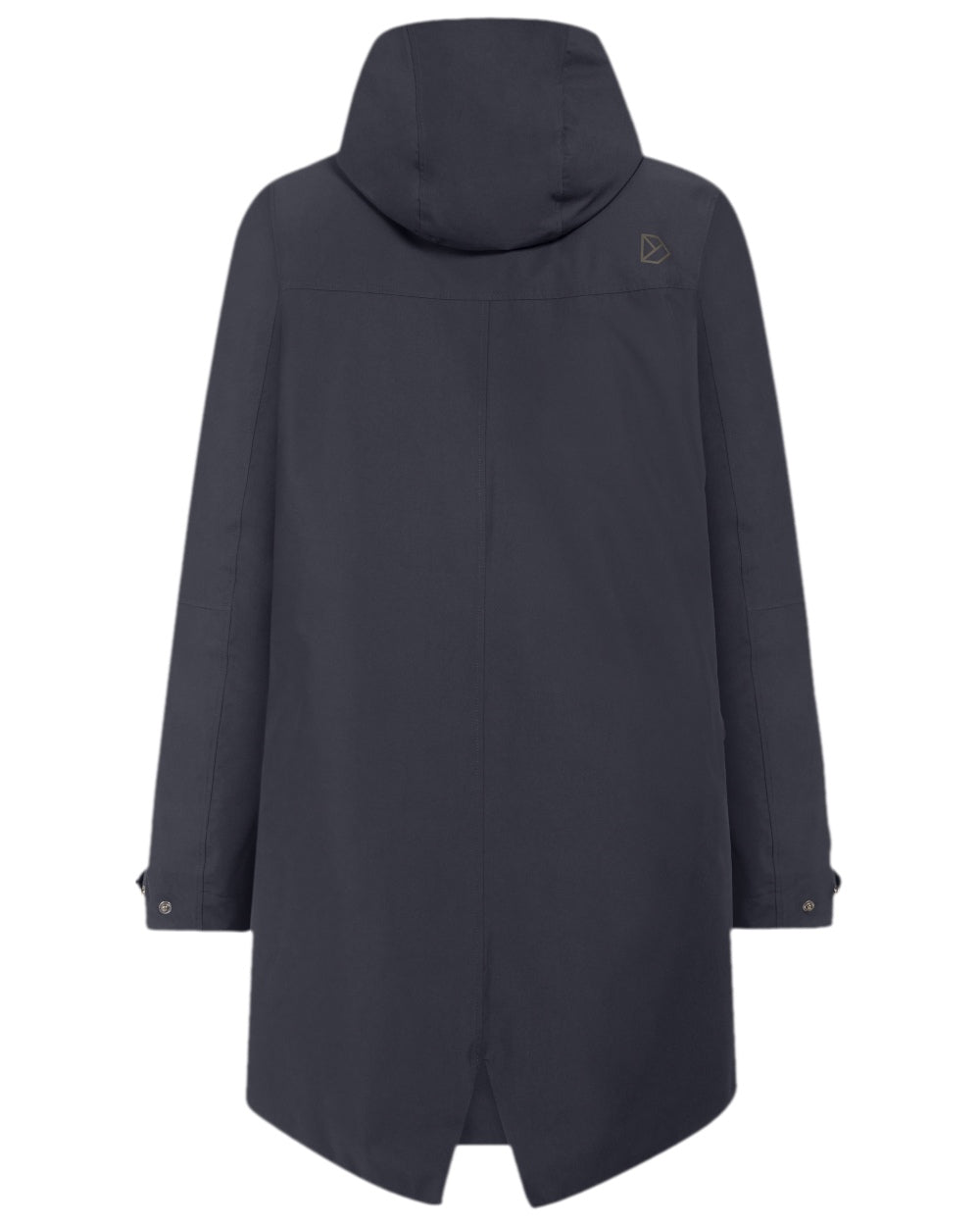 Dark Night Blue Coloured Didriksons Mens Falke Parka on white background 