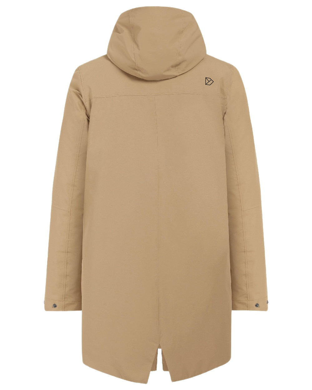 Wood Coloured Didriksons Mens Falke Parka on white background 