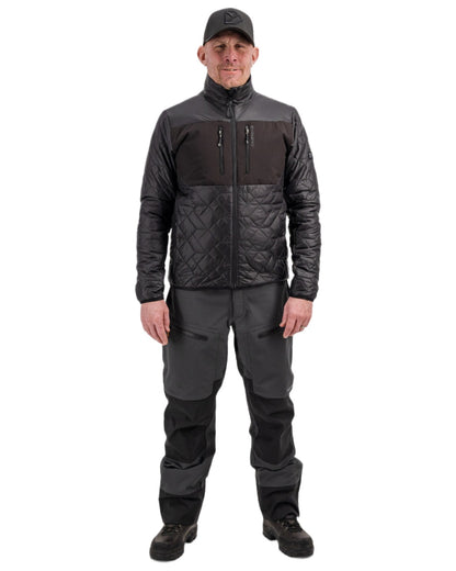 Black coloured Didriksons Mens Fegen Jacket on white background 