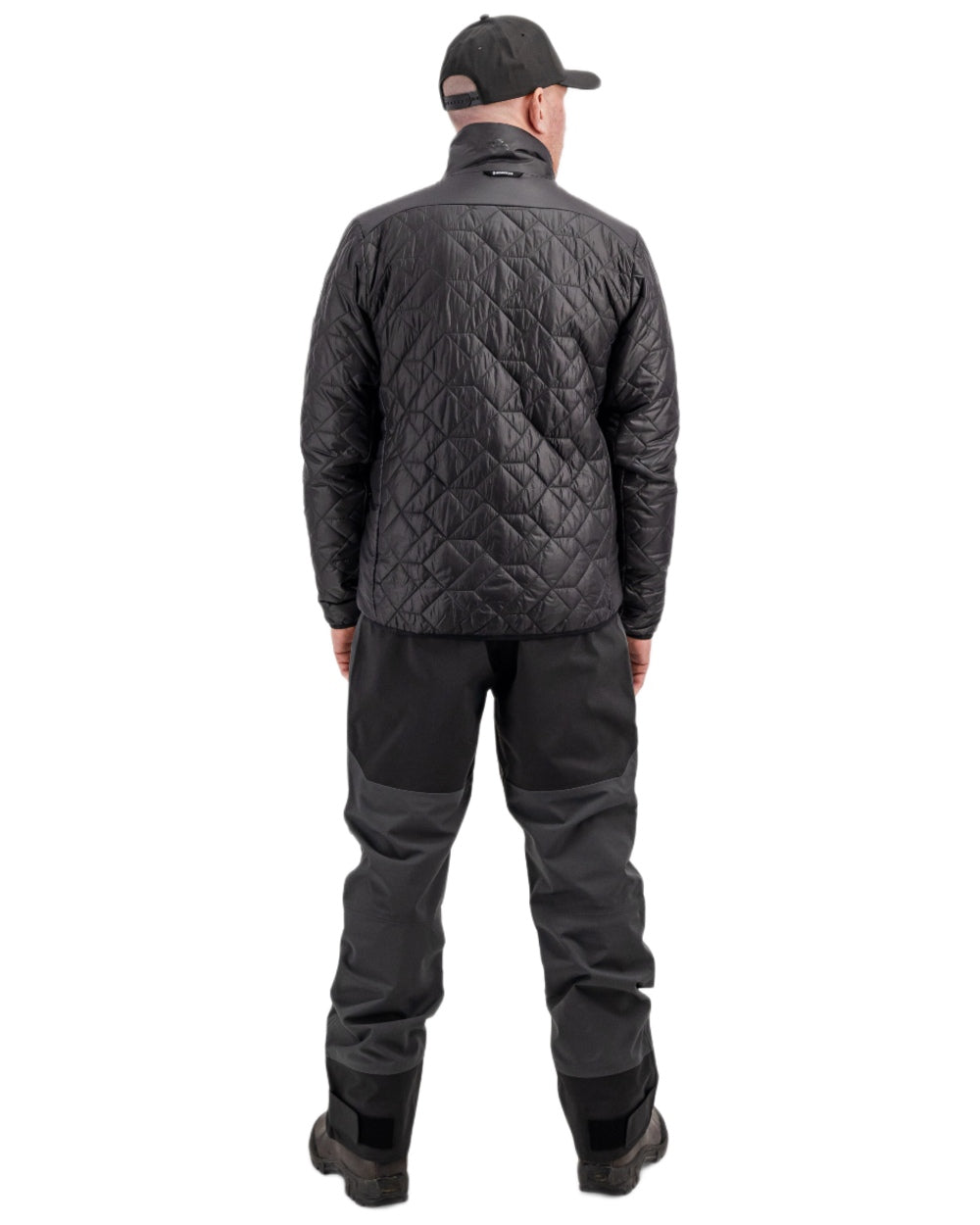 Black coloured Didriksons Mens Fegen Jacket on white background 