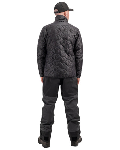 Black coloured Didriksons Mens Fegen Jacket on white background 