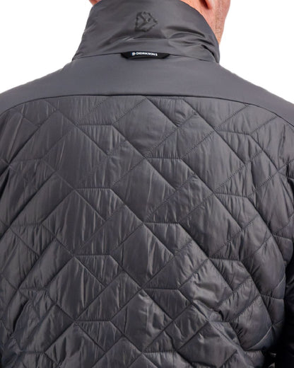 Coal Black coloured Didriksons Mens Fegen Jacket on white background 