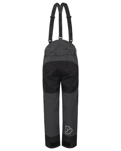 Coal Black coloured Didriksons Mens Fractus Pants on white background 