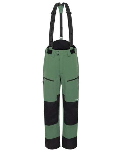 Dark Moss coloured Didriksons Mens Fractus Pants on white background 