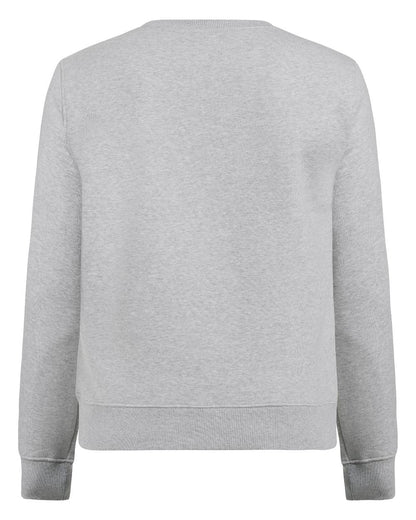 Aluminum Melange coloured Didriksons Mens Fyn Sweater on white background 