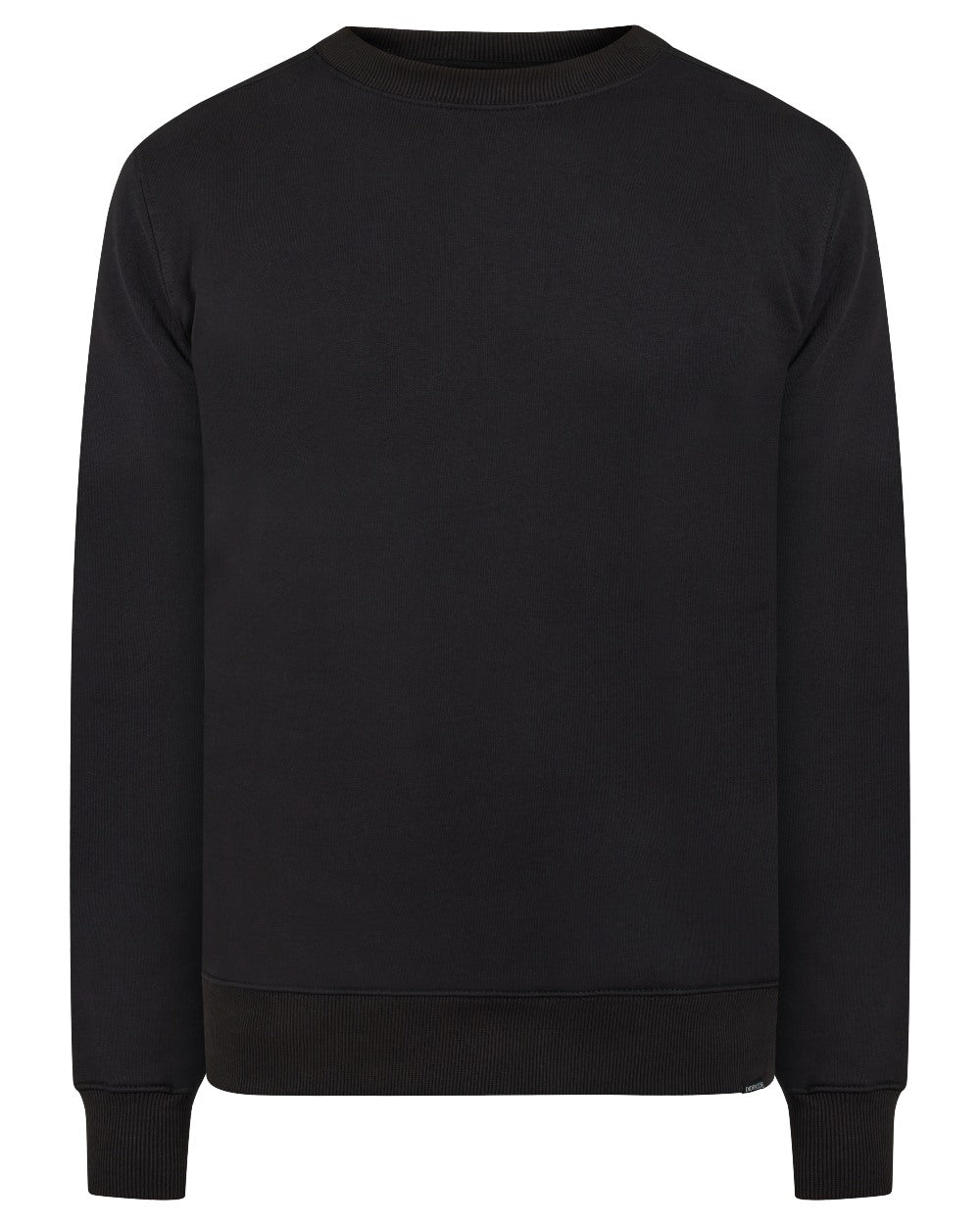 Black coloured Didriksons Mens Fyn Sweater on white background 