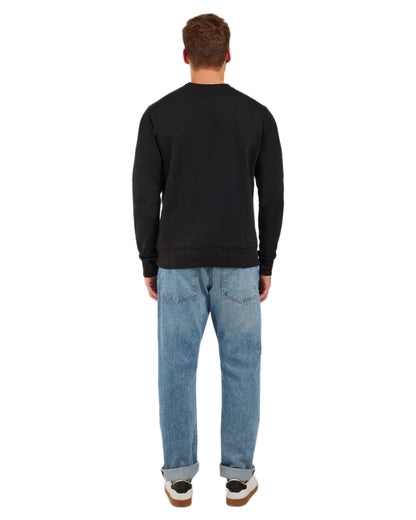 Black coloured Didriksons Mens Fyn Sweater on white background 