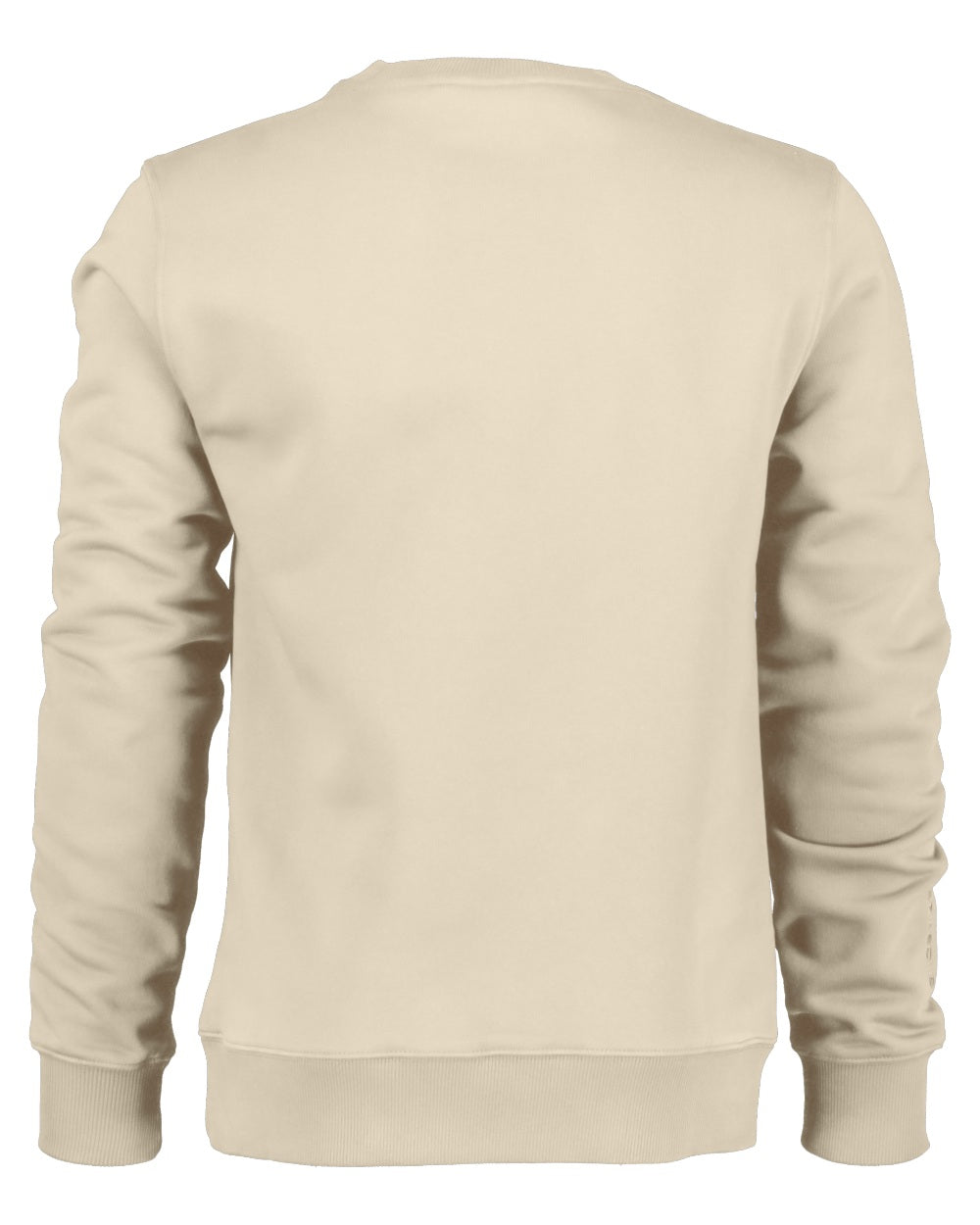 Light Beige coloured Didriksons Mens Fyn Sweater on white background 