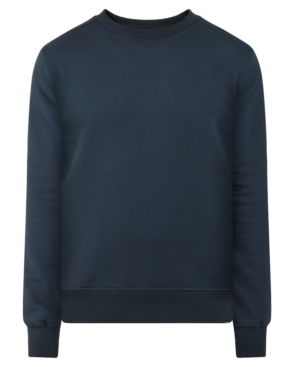 Navy coloured Didriksons Mens Fyn Sweater on white background 
