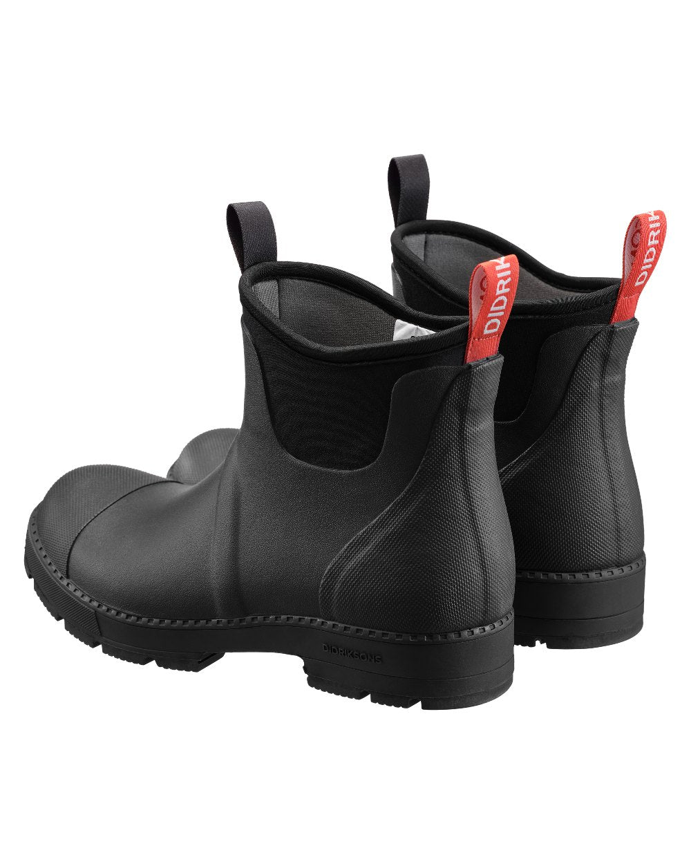 Black coloured Didriksons Mens Grinda Boots on white background 