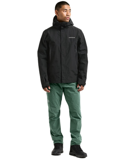 Black coloured Didriksons Mens Grit Jacket 4 on white background 