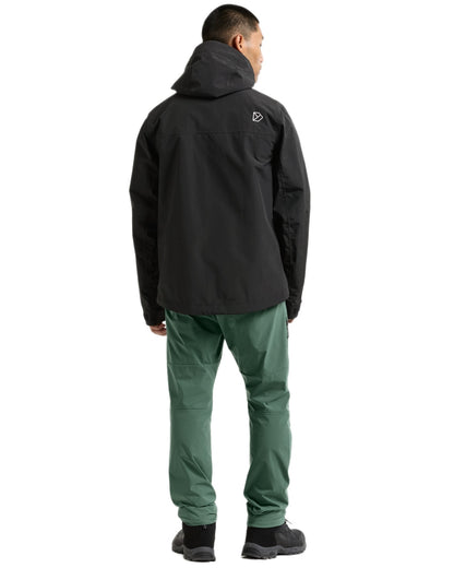 Black coloured Didriksons Mens Grit Jacket 4 on white background 