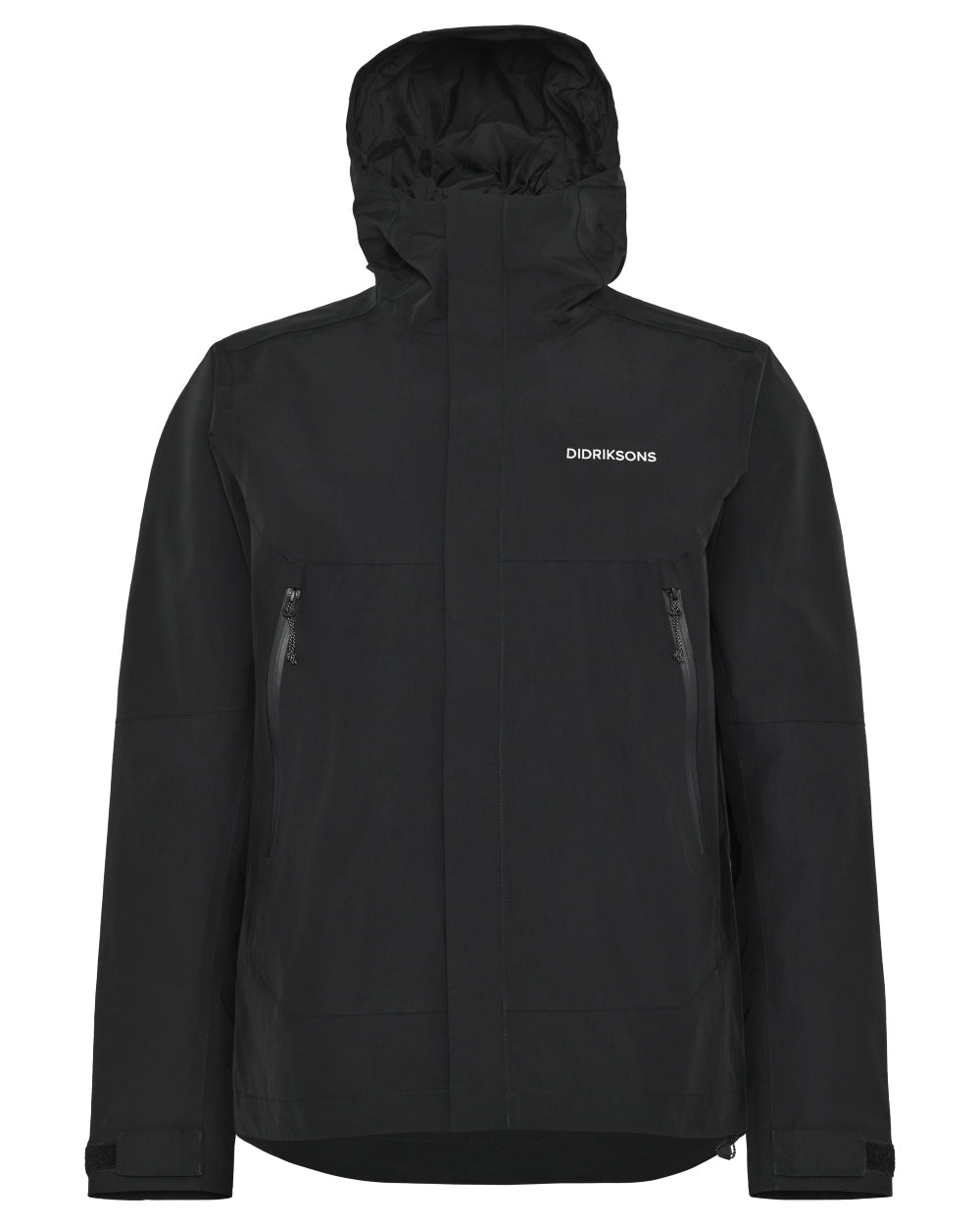 Black coloured Didriksons Mens Grit Jacket 4 on white background 