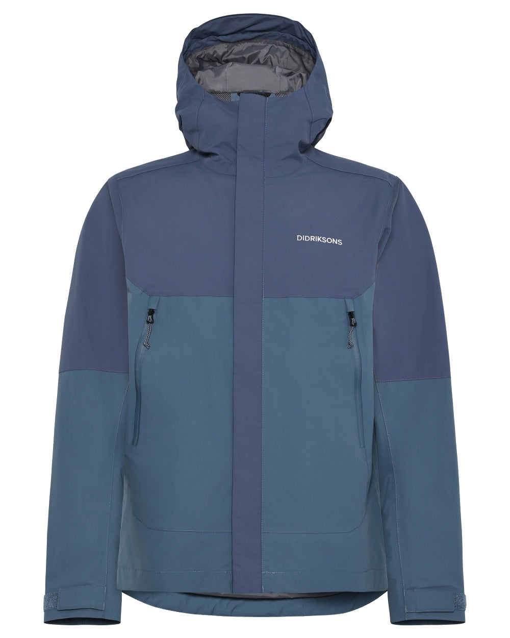 Blue Fog coloured Didriksons Mens Grit Jacket 4 on white background 