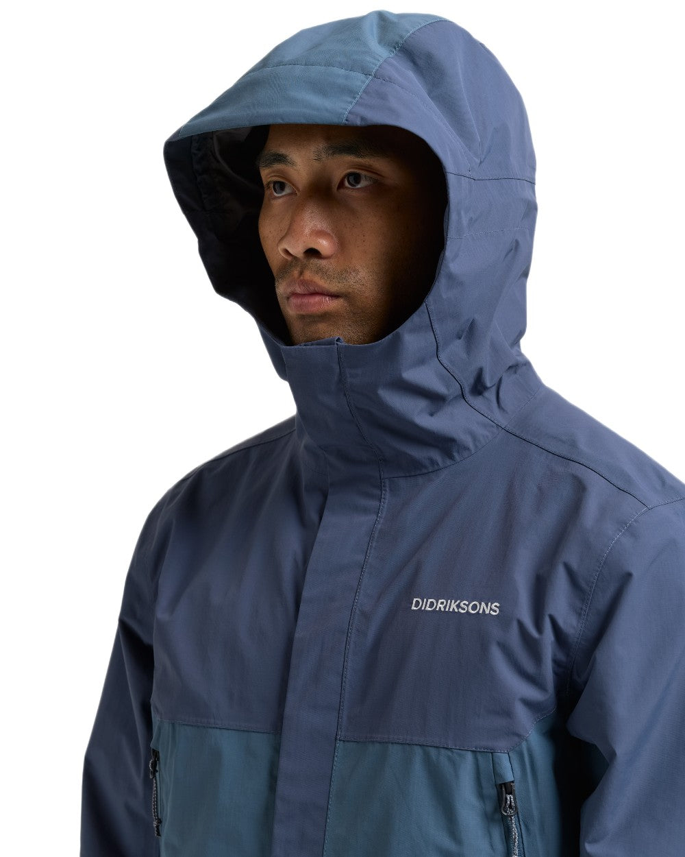 Blue Fog coloured Didriksons Mens Grit Jacket 4 on white background 