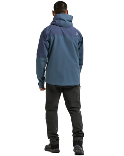 Blue Fog coloured Didriksons Mens Grit Jacket 4 on white background 