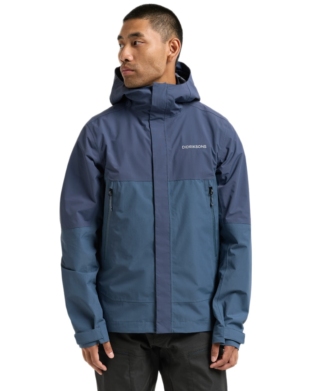 Blue Fog coloured Didriksons Mens Grit Jacket 4 on white background 