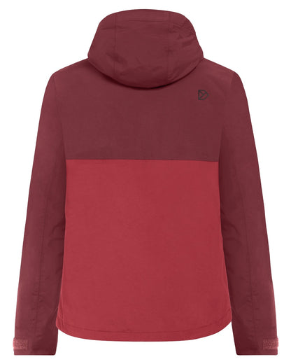 Anemon Red coloured Didriksons Mens Grit Jacket on white background 