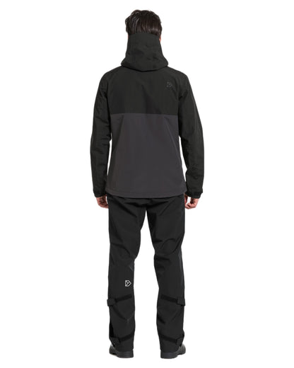 Black coloured Didriksons Mens Grit Jacket on white background 