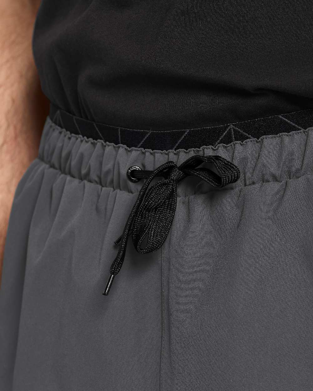 Coal Black coloured Didriksons Mens Grit Rain Pants on white background 