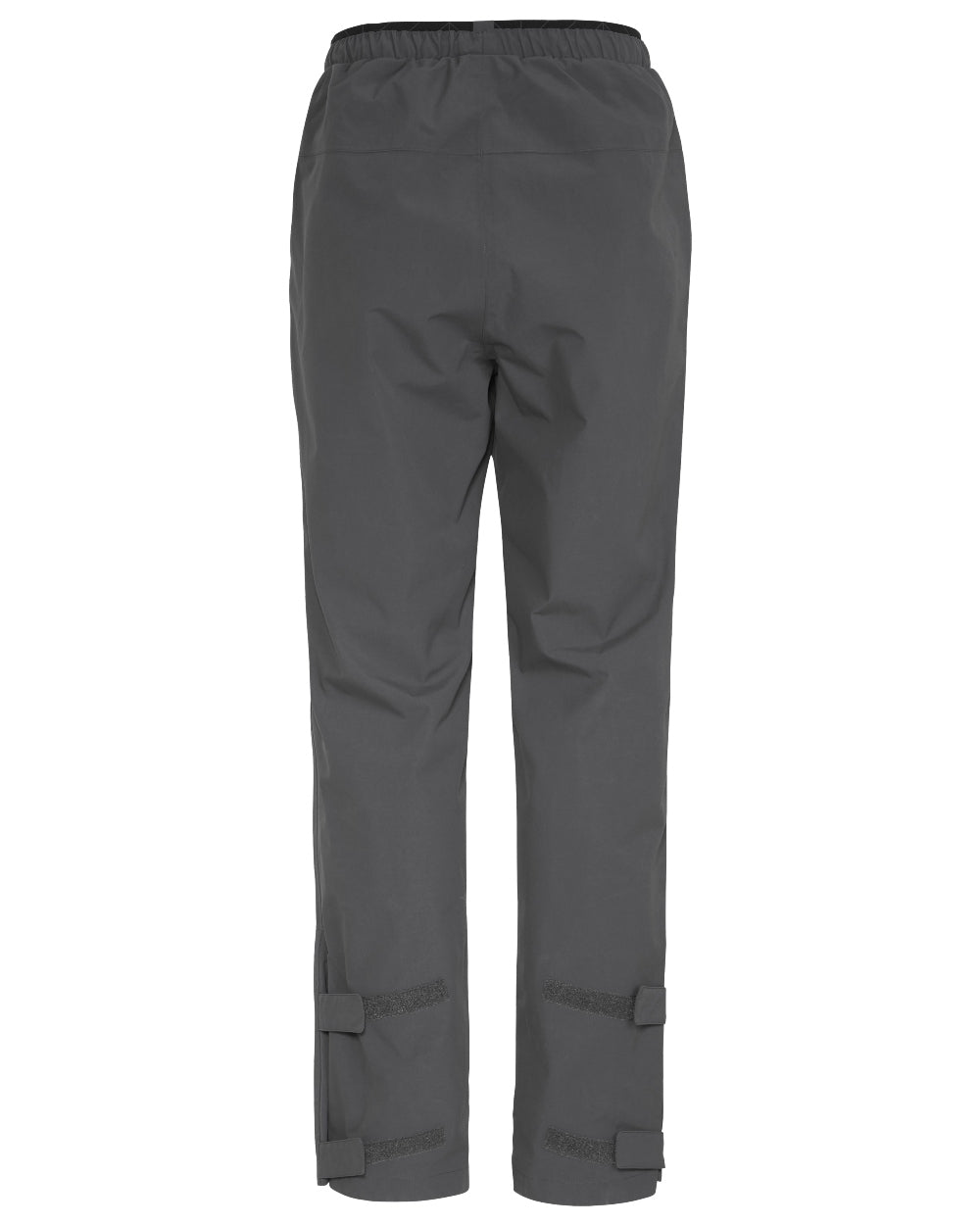 Coal Black coloured Didriksons Mens Grit Rain Pants on white background 