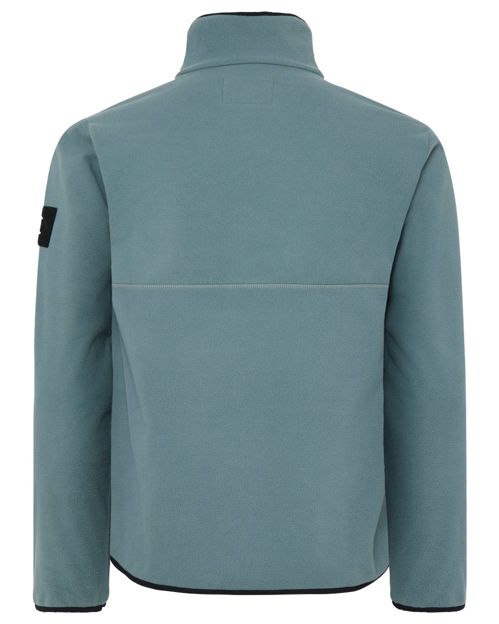 Factory Blue coloured Didriksons Mens Hannes Half Zip Sweater on white background 
