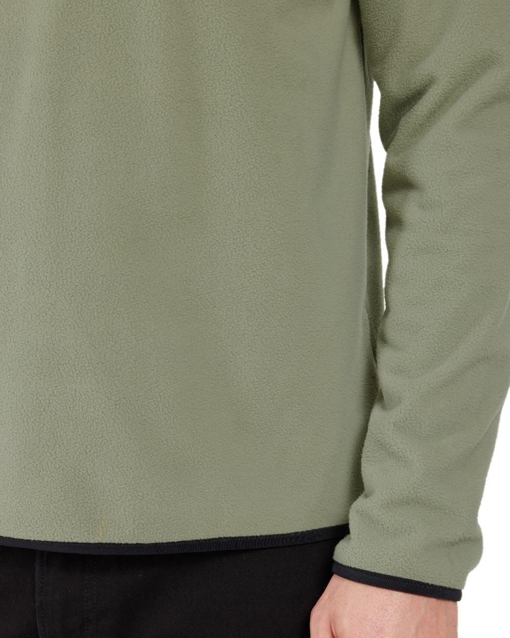 Wilted Leaf coloured Didriksons Mens Hannes Half Zip Sweater on white background 