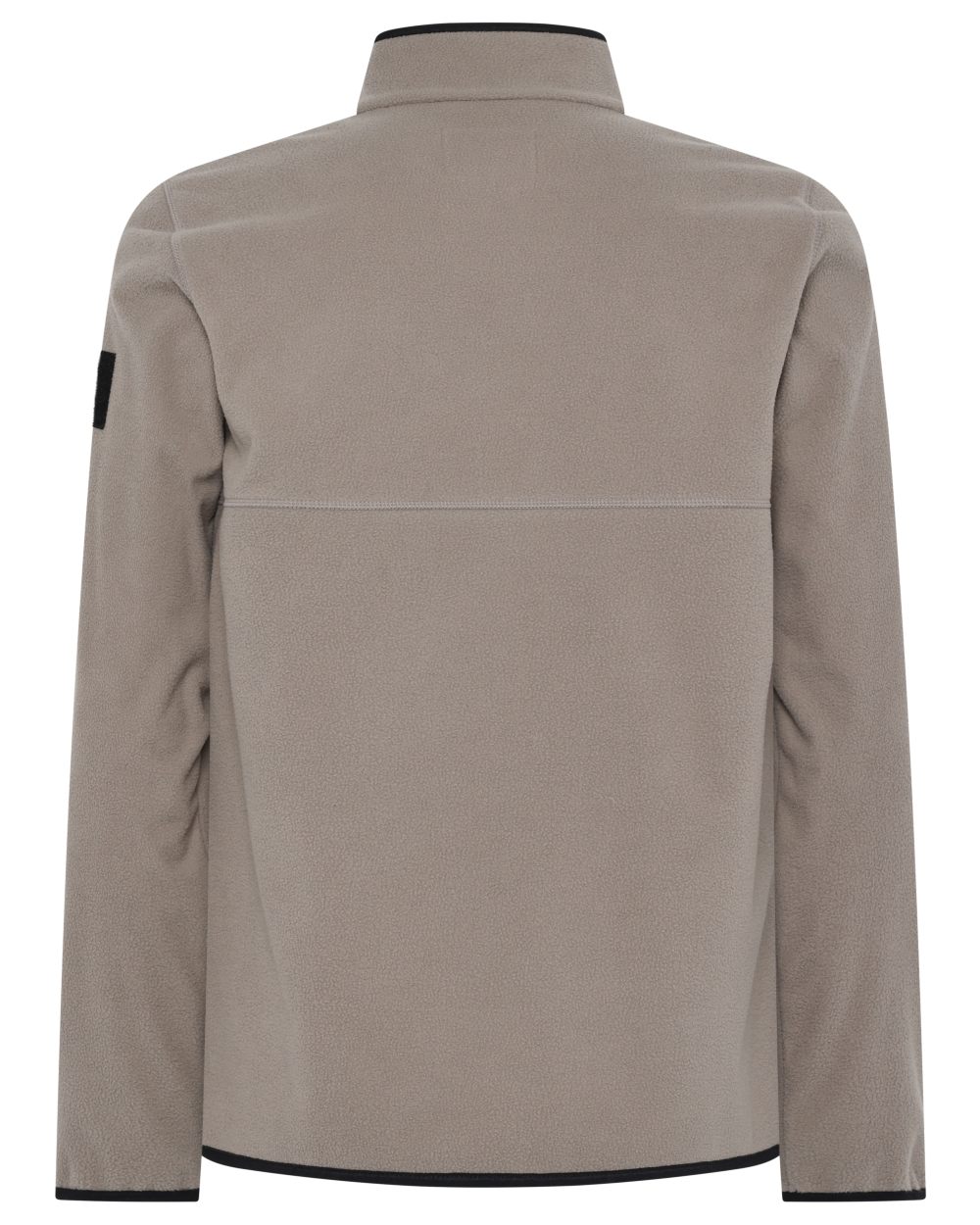 Ash Brown coloured Didriksons Mens Hans Windproof Full Zip Fleece on white background 