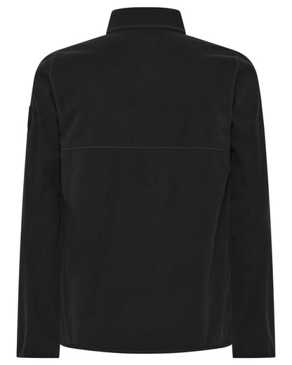 Black coloured Didriksons Mens Hans Windproof Full Zip Fleece on white background 