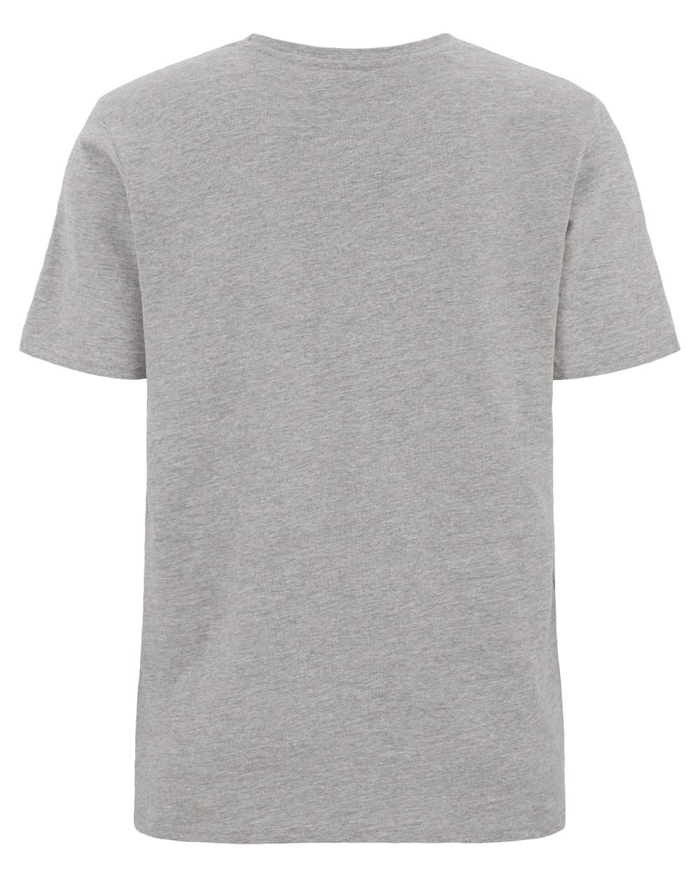 Grey Melange coloured Didriksons Mens Harald Ocean T-Shirt on white background 