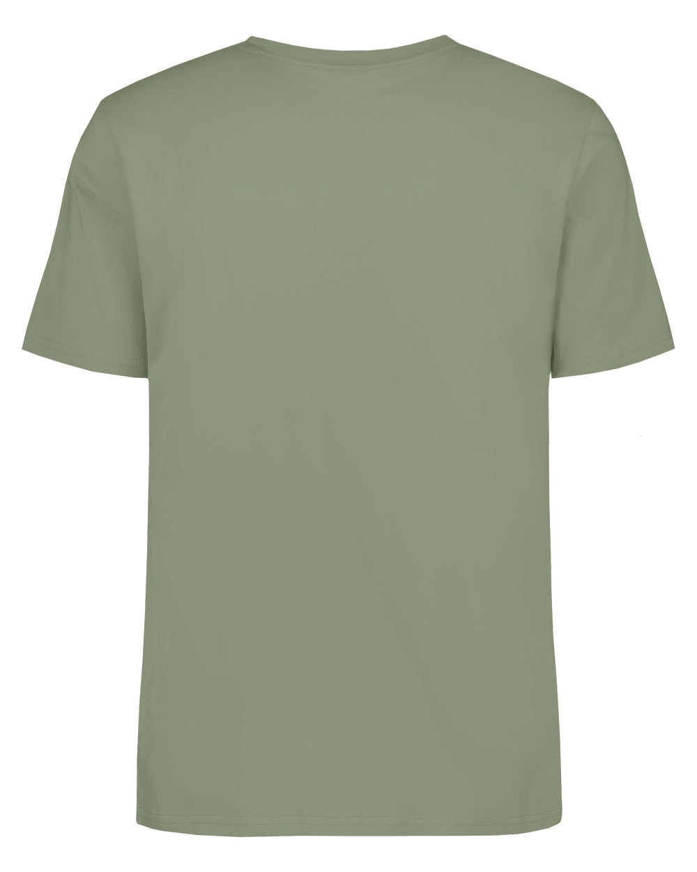 Light Moss coloured Didriksons Mens Harald Ocean T-Shirt on white background 
