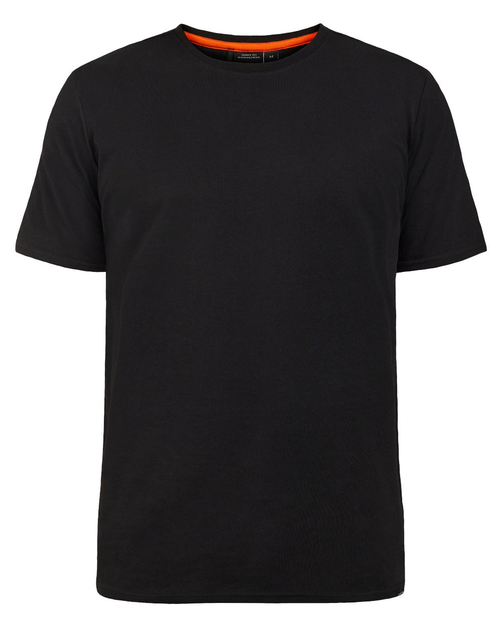 Black coloured Didriksons Mens Harald T-Shirt on white background 