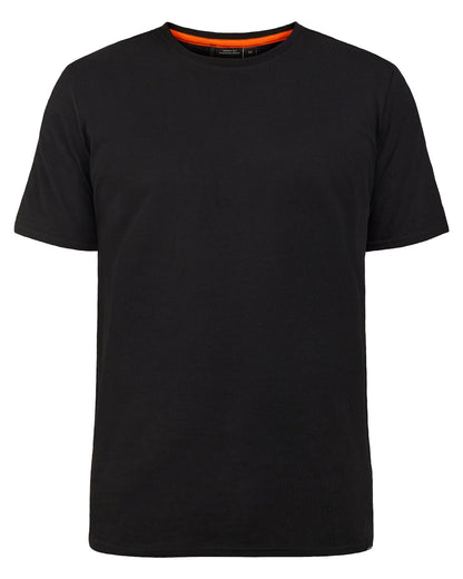 Black coloured Didriksons Mens Harald T-Shirt on white background 