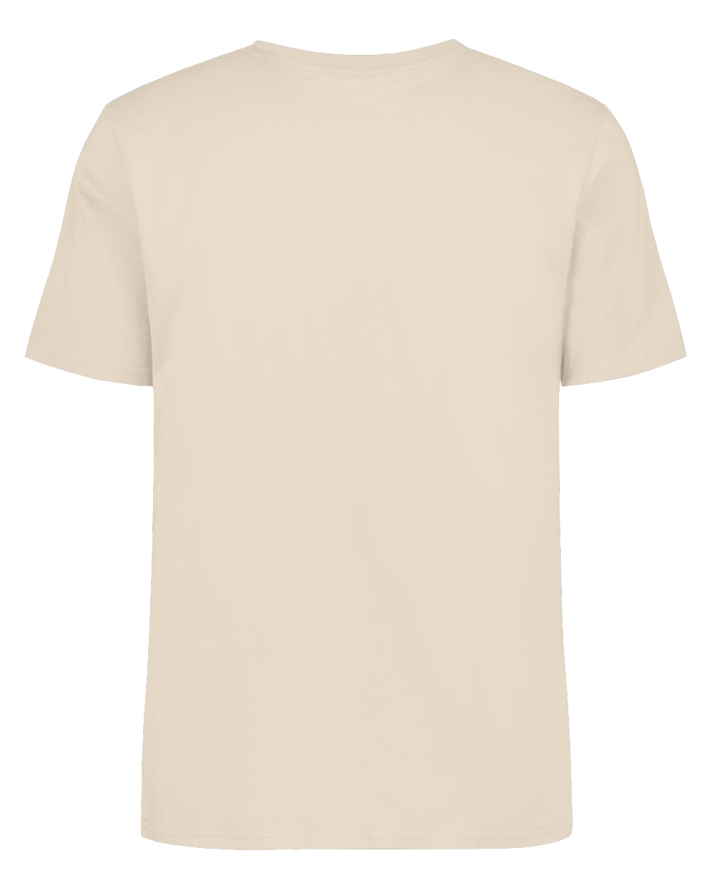 Light Beige coloured Didriksons Mens Harald T-Shirt on white background 