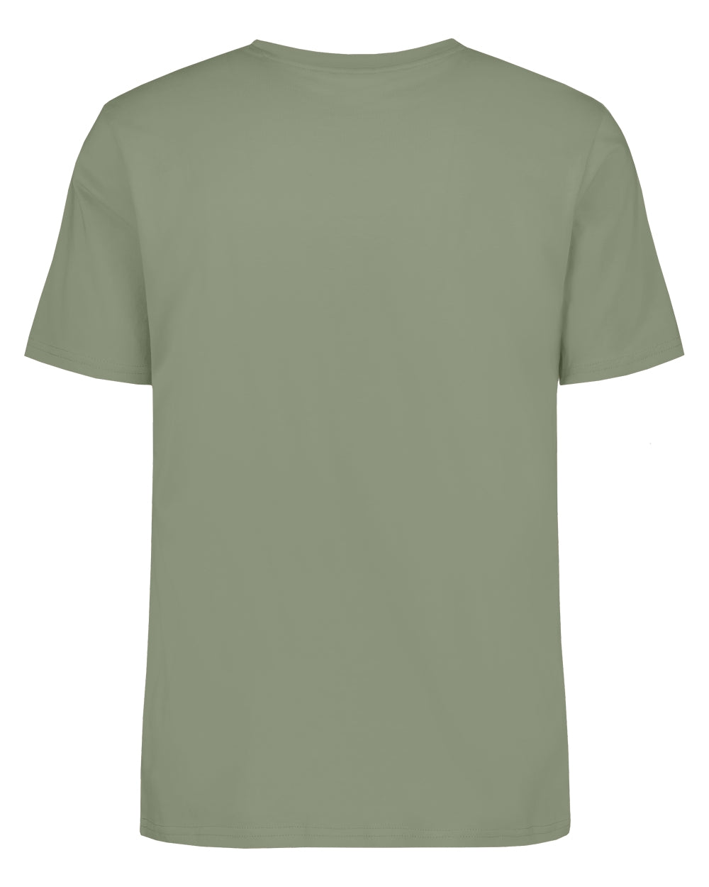 Light Moss coloured Didriksons Mens Harald T-Shirt on white background 