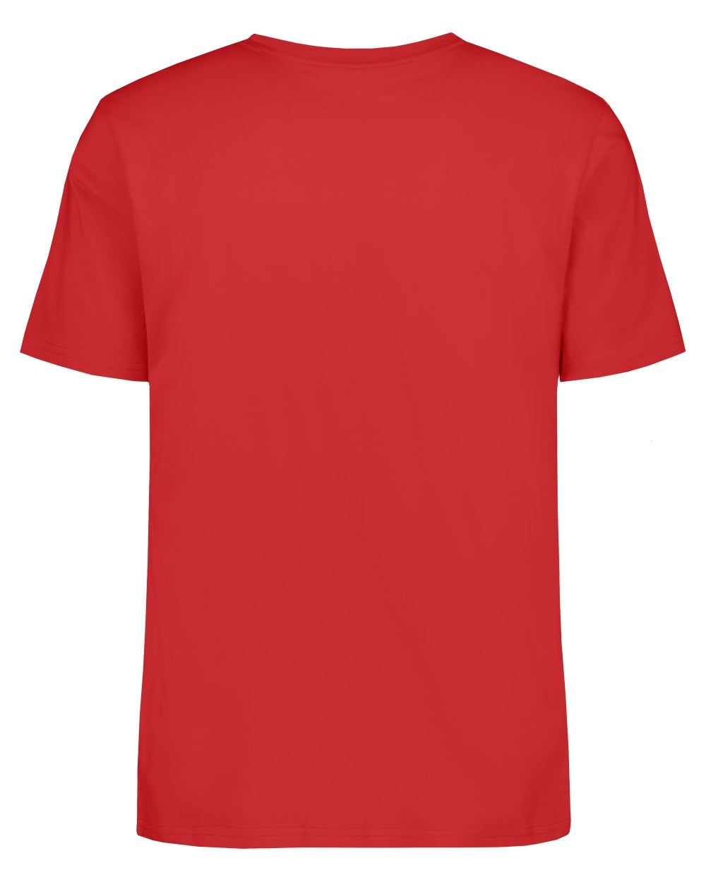 Pomme Red coloured Didriksons Mens Harald T-Shirt on white background 