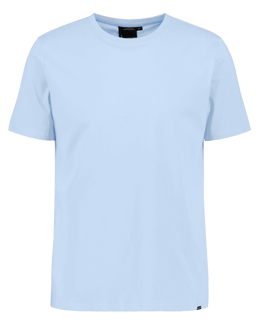 Sea Blue coloured Didriksons Mens Harald T-Shirt on white background 