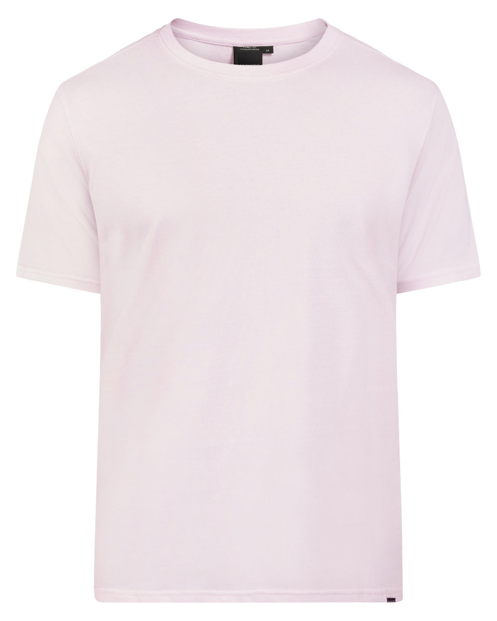 Sky Pink coloured Didriksons Mens Harald T-Shirt on white background 