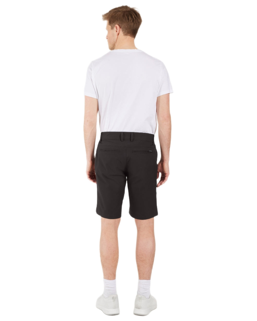 Black coloured Didriksons Mens Ian Shorts on white background 