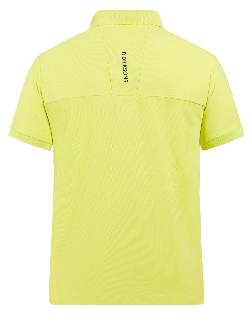 Light Avocado coloured Didriksons Mens Jack Polo T-Shirt on white background 