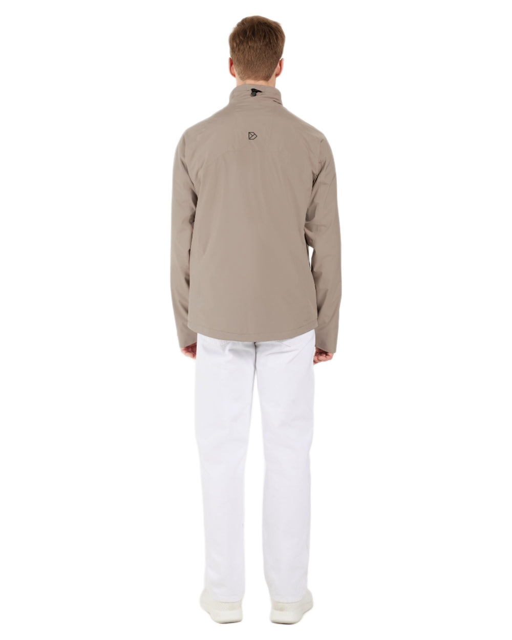 Ash Brown coloured Didriksons Mens Jesper Jacket on white background 