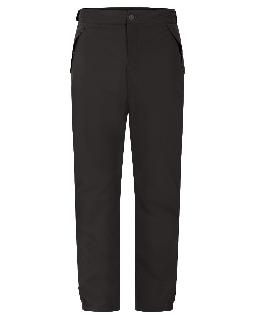 Black coloured Didriksons Mens Jesper Pants on white background 